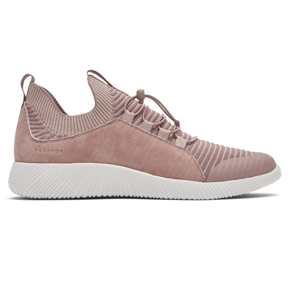 Rockport Sneakers For Womens Pink - City Lites Robyne Knit Bungee - SO8921357